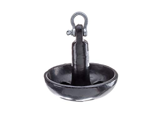 SEACHOICE Mushroom Anchors – Vinyl-Coated Cast Iron – Kitchen Appliances – Cooking Tools – Multiple Sizes – Black – Non-