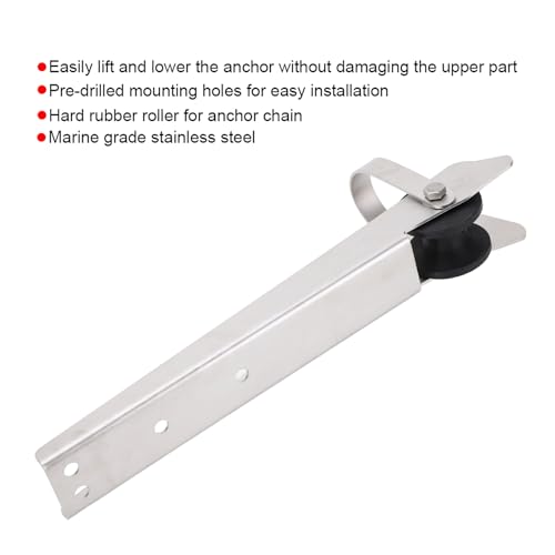 Anchor Wizard 316 Stainless Steel Hard Rubber Roller Pulley for Marine Yacht Docking
| Marine Yacht Stainless Steel Anc