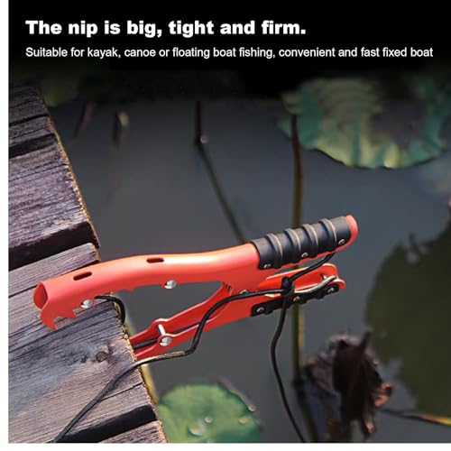 2-Piece Kayak Anchor Grip Clamp with 16.4ft Paracord & Snap Hook - Boat Accessory for Fishing, Kayak Anchor Clamp, Premi