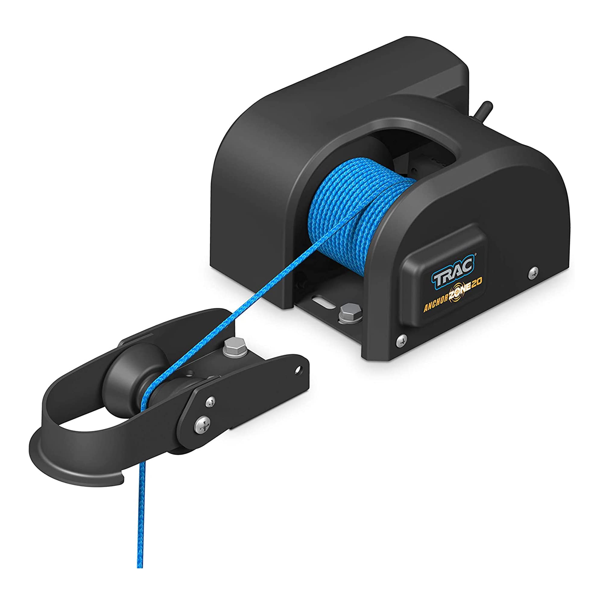 Camco TRAC Outdoors AnchorZone 20 Electric Anchor Winch | High-Efficiency 12-Volt DC Gear Motor | Strong Enough for 20lb
