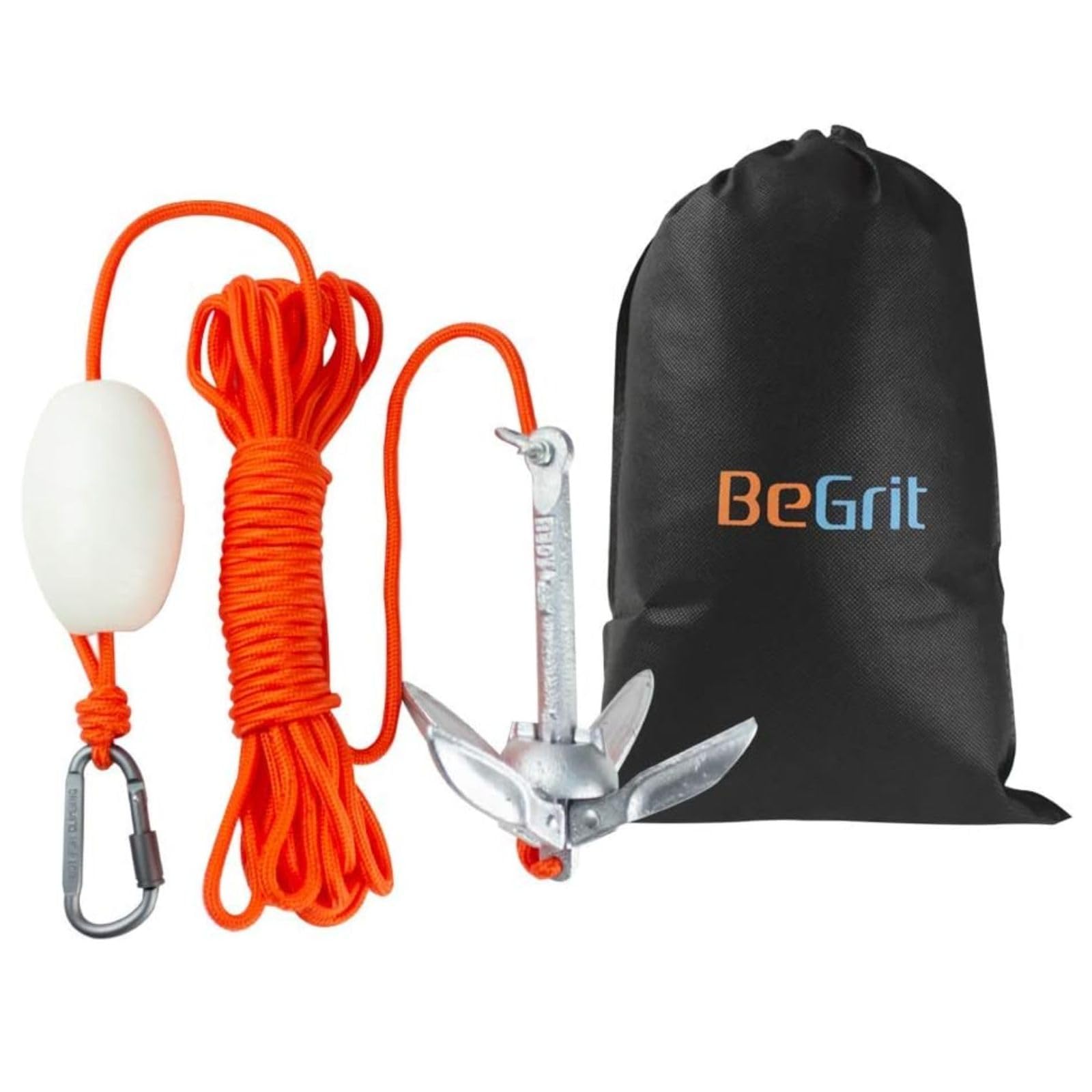 BeGrit Small Boat Anchor for Kayak, Paddle Board, Canoe, Jet Ski - Strong & Compact for Easy Transport and Storage
| Be