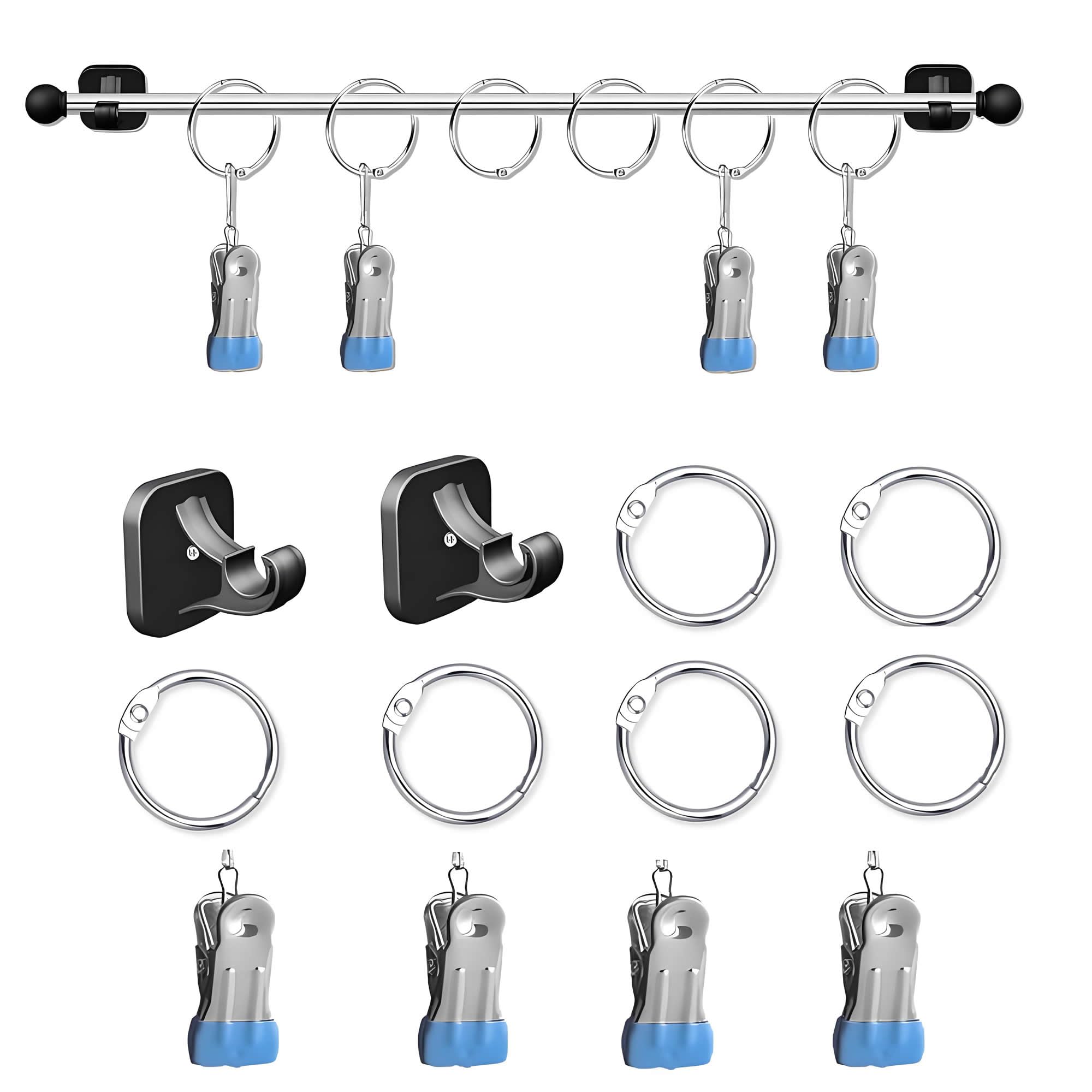  16"-30" Magnetic Rod For Classroom Whiteboard - Classroom Organization Tool for Teachers, Calendar Pocket Chart Holder,