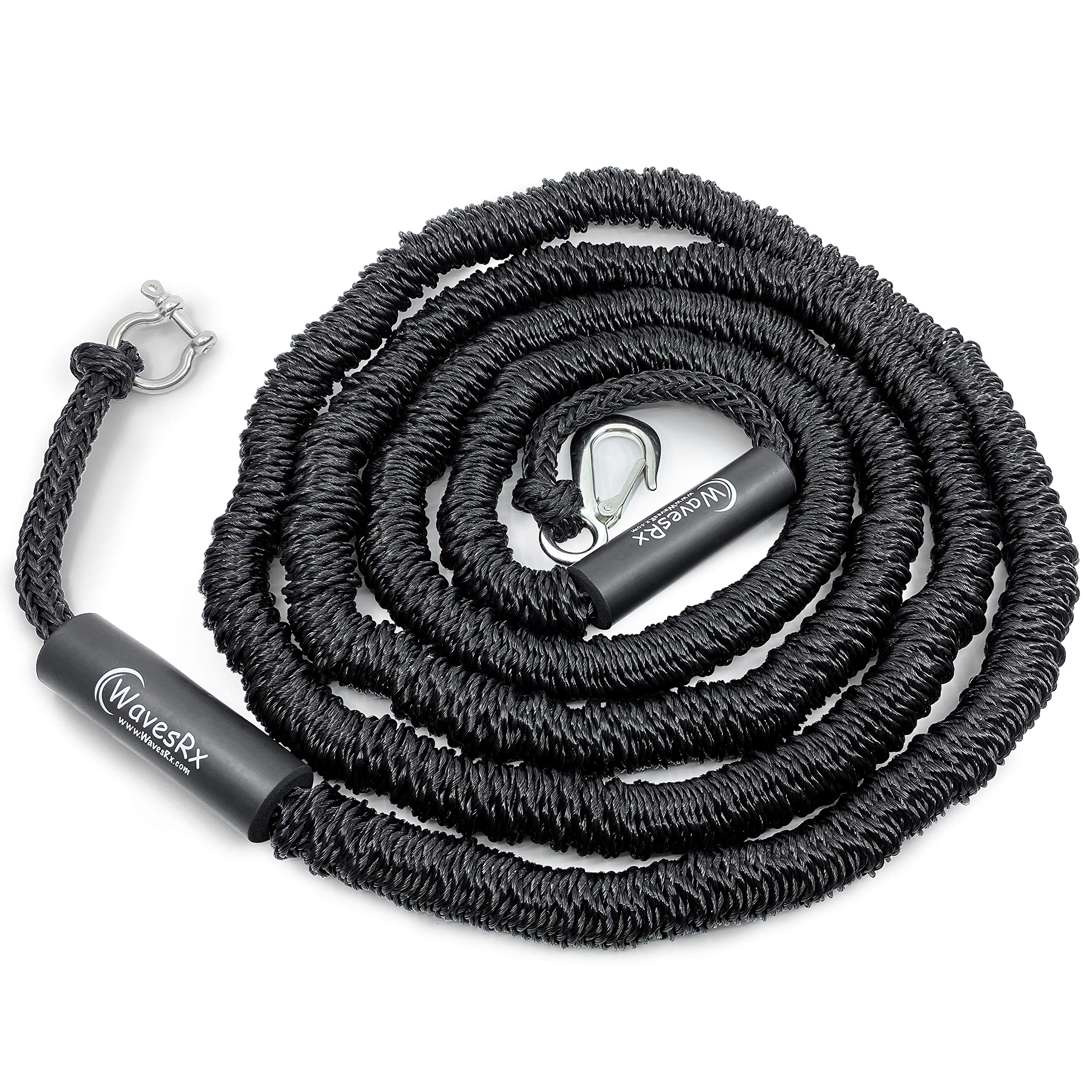 AnchorMate BowTether Bungee Line | Perfect for Anchoring, Mooring & Tethering | Absorbs Shock from Swells & Wind, Preven